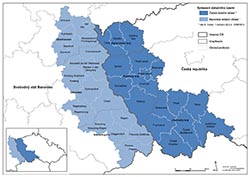 Mapa Program přeshraniční spolupráce Česká republika - Svobodný stát Bavorsko Cíl EÚS 2014 -2020