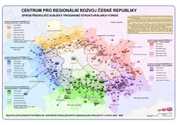 Mapa Partnerství realizovaných individuálních projektů v letech 2004 - 2006 (leták)