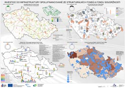Mapa Poster - Investice do technické infrastruktury