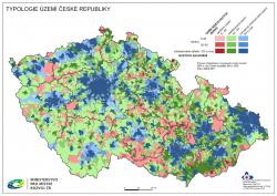 Mapa Typologie území ČR