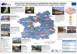 Mapa Projekty realizované v NUTS 2 Střední Čechy dle priorit a opatření (stav k 1.9.2009) (Poster)