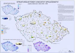 Mapa Projekty realizované v letech 2004 - 2006