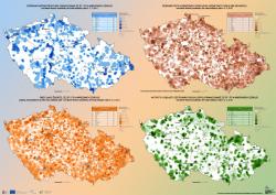 Mapa Čerpání ze SF/FS a národních zdrojů - interpolace