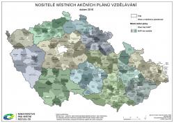 Mapa Nositelé místních akčních plánů vzdělávání