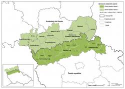 Mapa Program spolupráce Svobodný stát Sasko - Česká republika 2014?2020