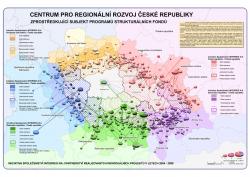 Mapa Partnerství realizovaných individuálních projektů v letech 2004 - 2006 (leták)