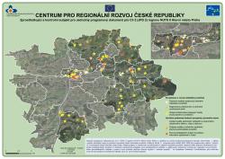 Mapa Individuální projekty realizované v letech 2004 - 2008 (leták - ortofoto)