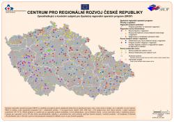 Mapa Projekty realizované v letech 2004 - 2006 (leták)