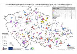 Mapa Cestovní ruch - Rekonstrukce památkových objektů spolufinancované ze SF a národních zdrojů